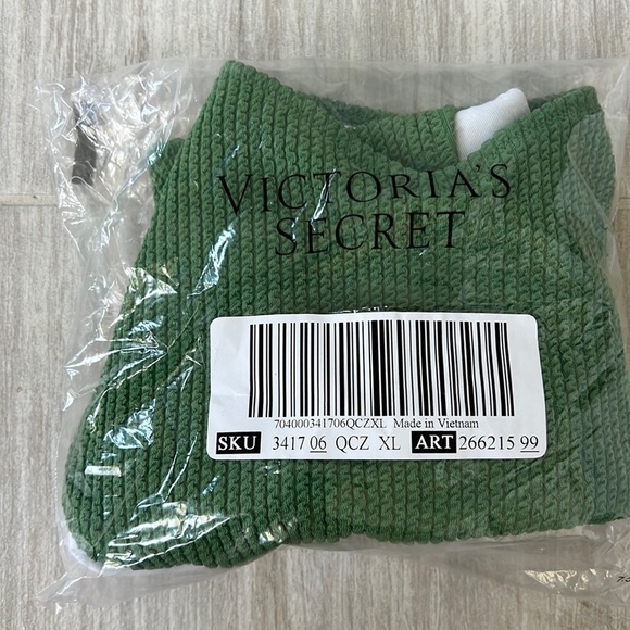 Green high waist crinkle cheeky bikini bottom size XL - Picture 7 of 9